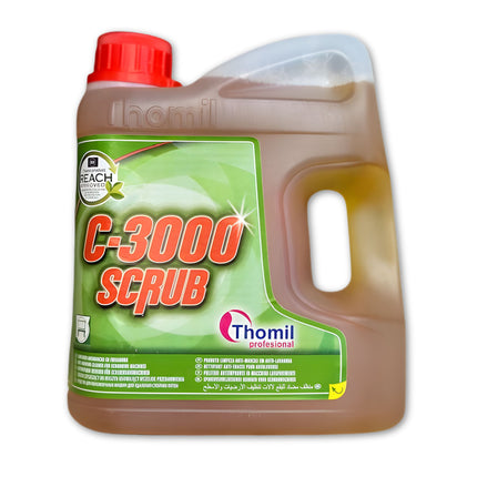 C-3000 SCRUB | Low-Foam Industrial Floor Cleaner (4L) - Pack of 4