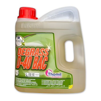 DEGRASS D-40 BAC | Food Safe Disinfecting Degreaser (4L) - Pack of 4