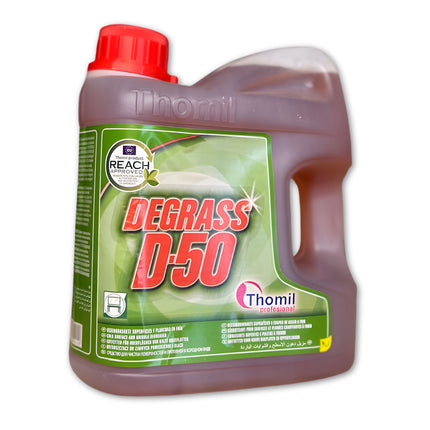 DEGRASS D-50 | Heavy-Duty Cold Surface & Griddle Degreaser (4L) - Pack of 4