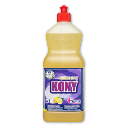 KONY ULTRA BAC LEMON | Sanitising Washing-Up Liquid (750 ml) - Pack of 12