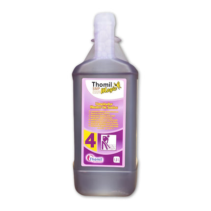 NEUTRAL FLOOR CLEANER N°4 | Bio-Alcohol Sanitiser & High-Shine Surface Cleaner (1.8L) - Pack of 16